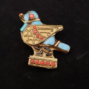 Vintage Bird Brooch- Made in Nepal